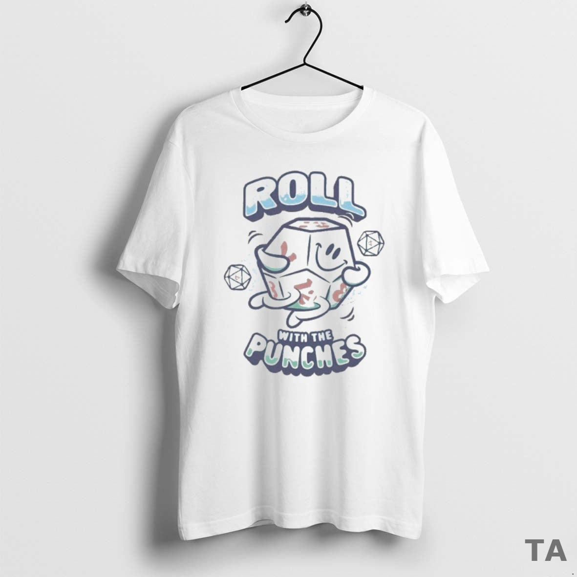 Top Dungeons Dragons Dice Roll With The Punches T Shirt Sweater Hoodie, Sweatshirt | WearSparks.com