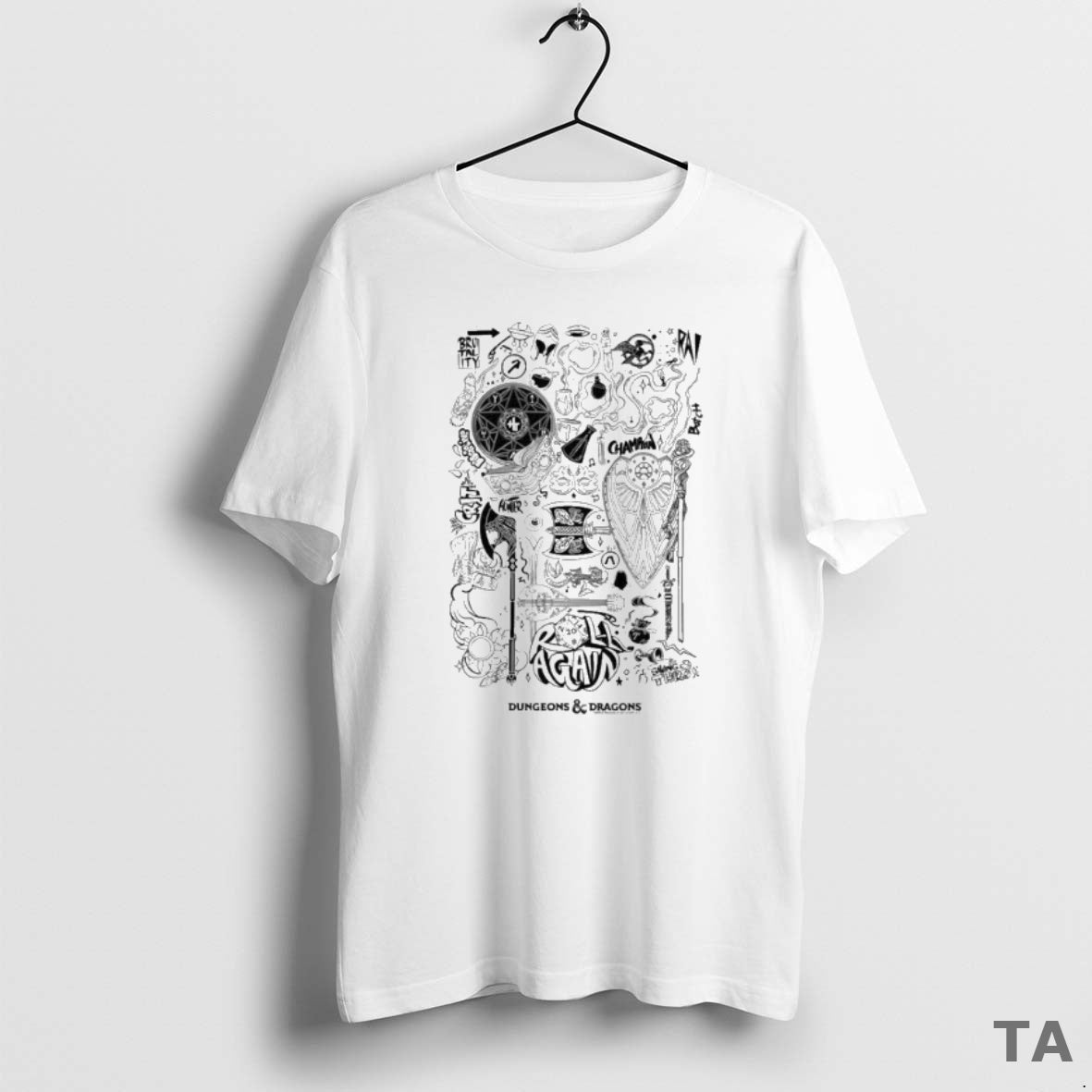 Top Dungeons Dragons Doodles T Shirt Sweater