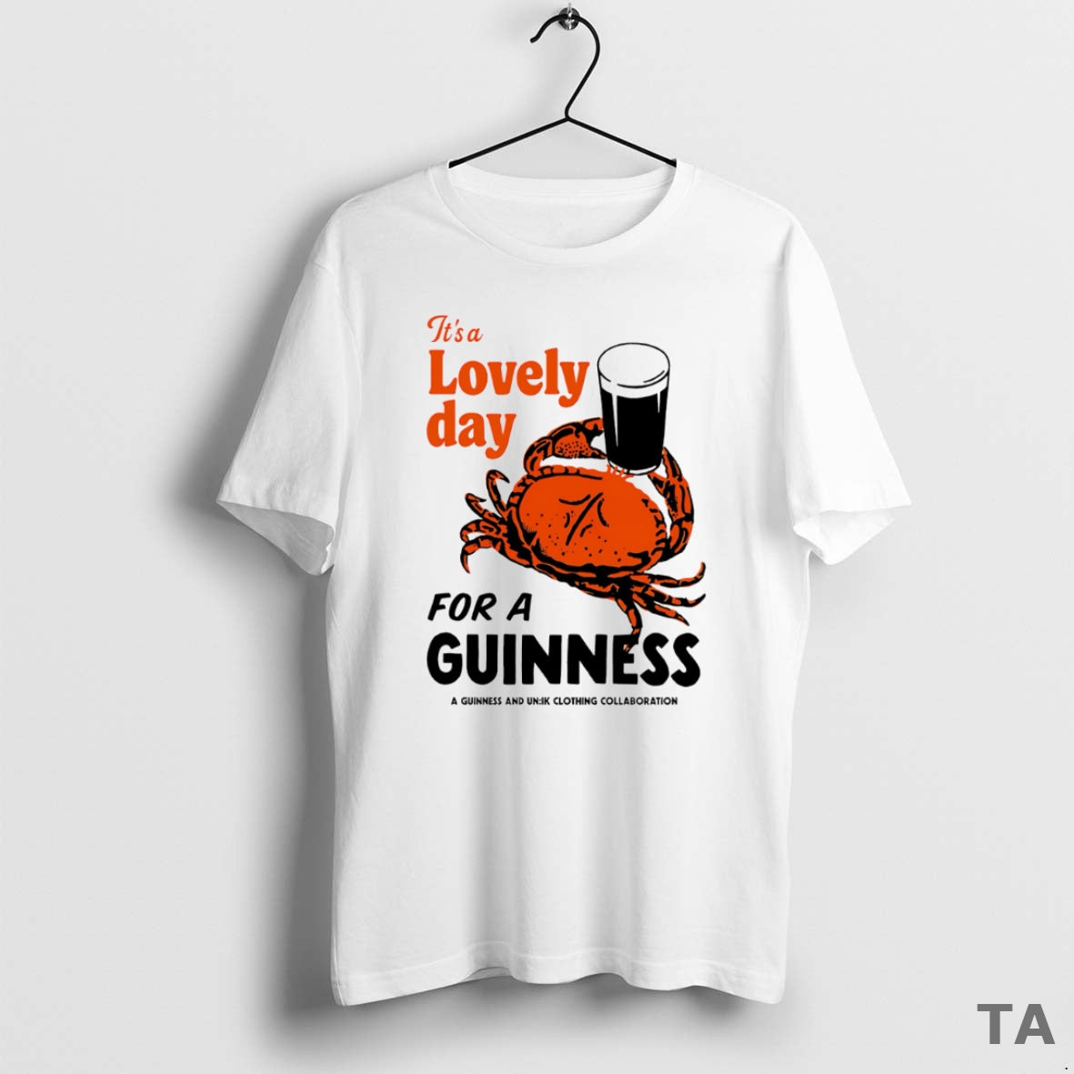 Top Its A Lovely Day For Guinness Guinness Crab T Shirt Sweater