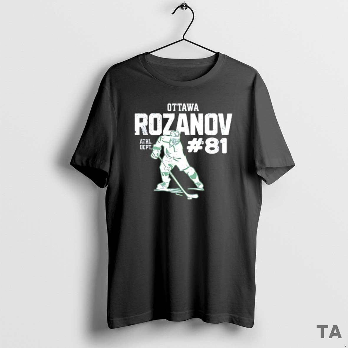 Top Ottawa Rozanov 81athl Dept Ice Hockey T Shirt Sweater