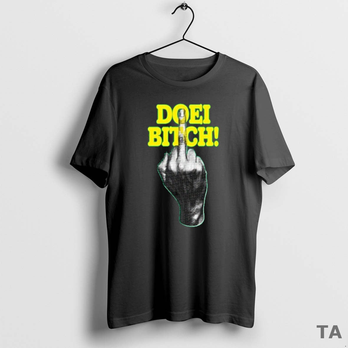 Top Roxy Dekker Doei Bitch Middle Finger T Shirt Sweater
