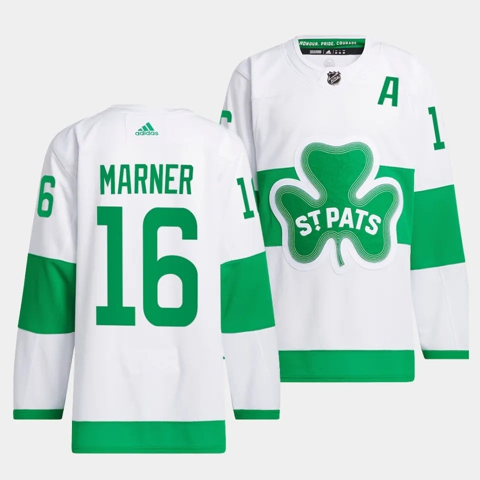 Toronto Maple Leafs #16 Mitch Marner 2024 St. Patricks Alternate Authentic Jersey