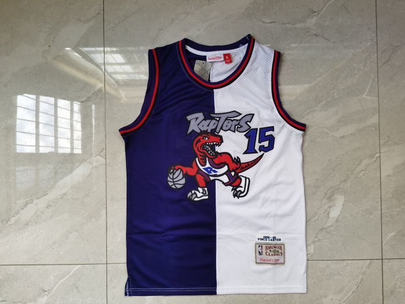 Toronto Raptors #15 Vince Carter Raptors 15 Purple White Style 2