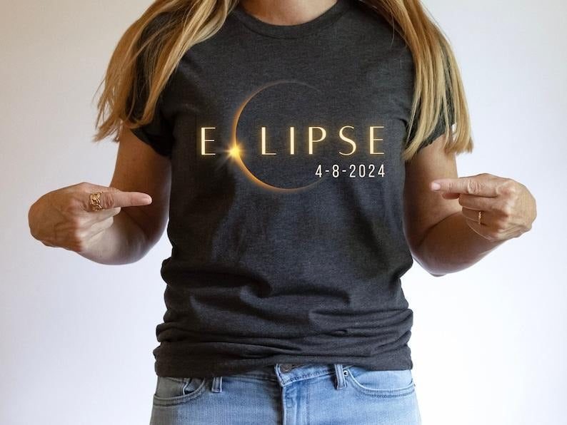 Total Solar Eclipse 2024 Shirt, April 8 2024, USA Map, Path of Totality Tee, Spring America Eclipse Souvenir Hoodie and Sweater; T-shirt