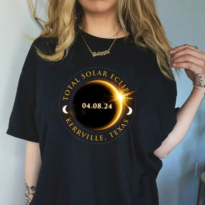 Total Solar Eclipse Shirt, City State Shirt, America Totality Shirt, Moon Astronomy Shirt