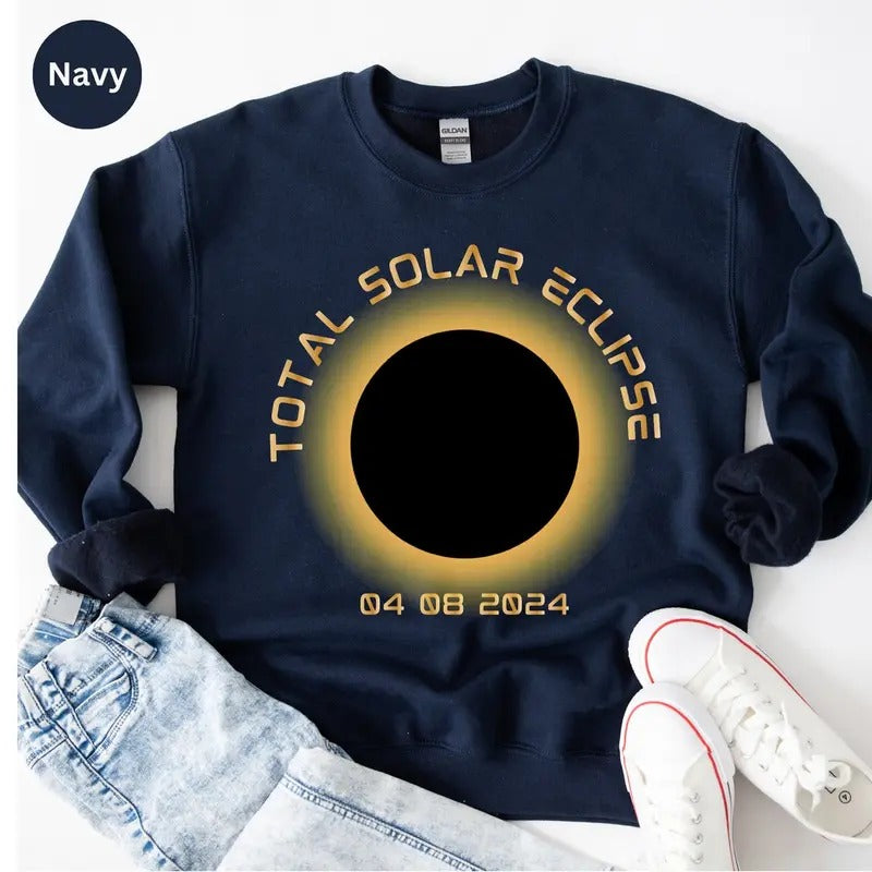 Total Solar Eclipse Shirt, Solar Eclipse April 8th 2024 TShirt, Astronomy Shirt, Totality Eclipse 2024 Sweatshirt, Eclipse Souvenir Gift