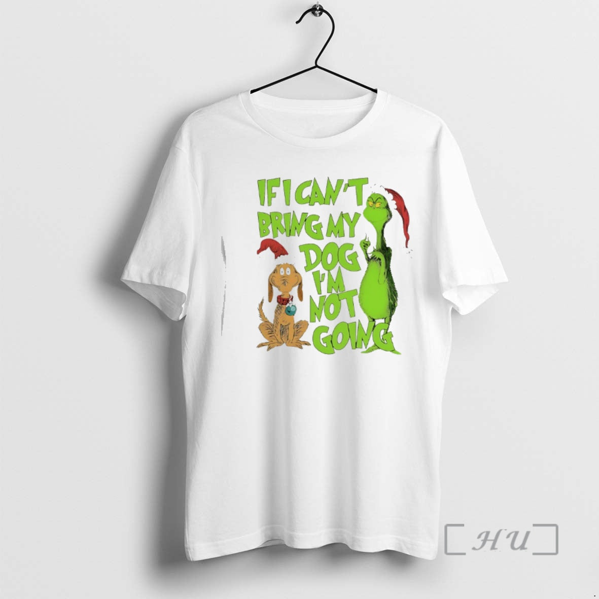 Trending Grinch Santa If I Cant Bring My Dog Im Not Going Premium T Shirts Hoodie, Sweatshirt | WearSparks.com