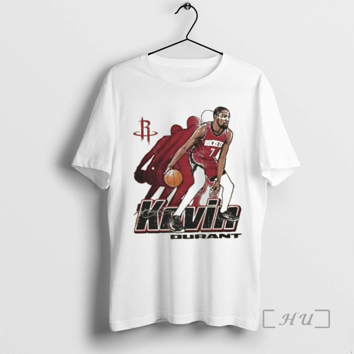 Trending Kevin Durant Houston Rockets Basketball Retro Signature
