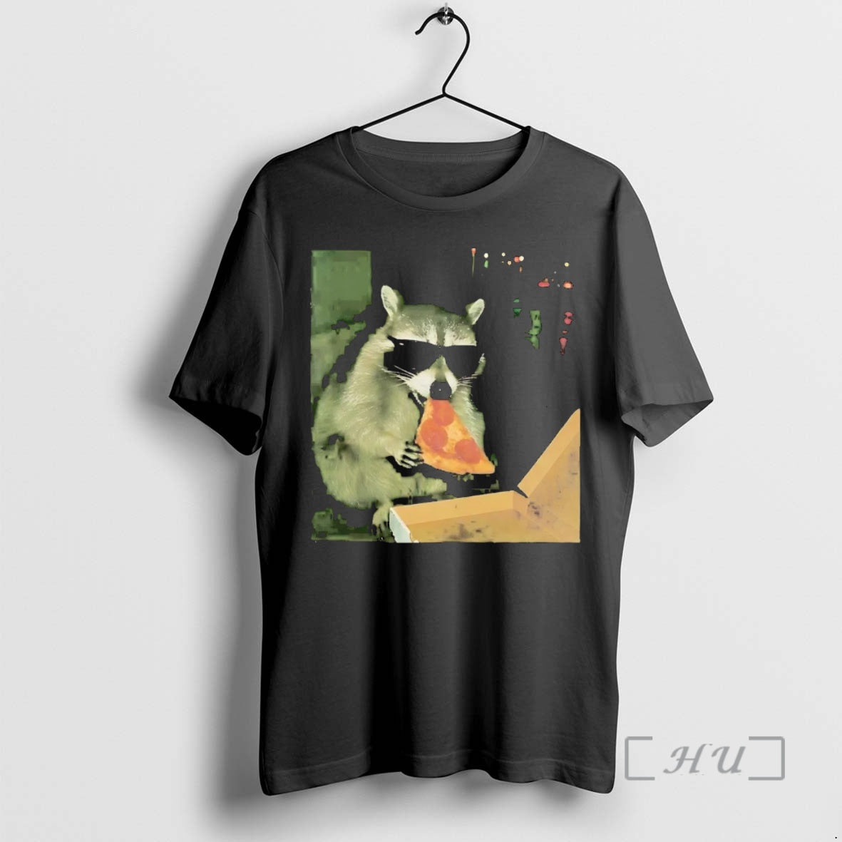 Trending Raccoon Sunglasses Eating Pizza