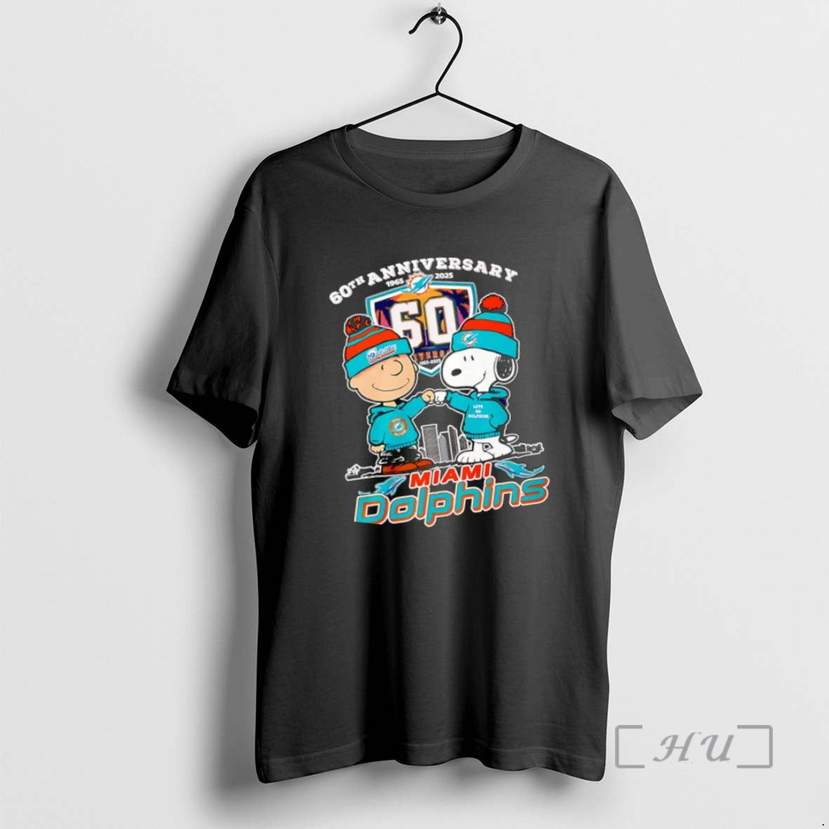 Trending Snoopy Peanuts Miami Dolphins 60th Anniversary 1965 2025