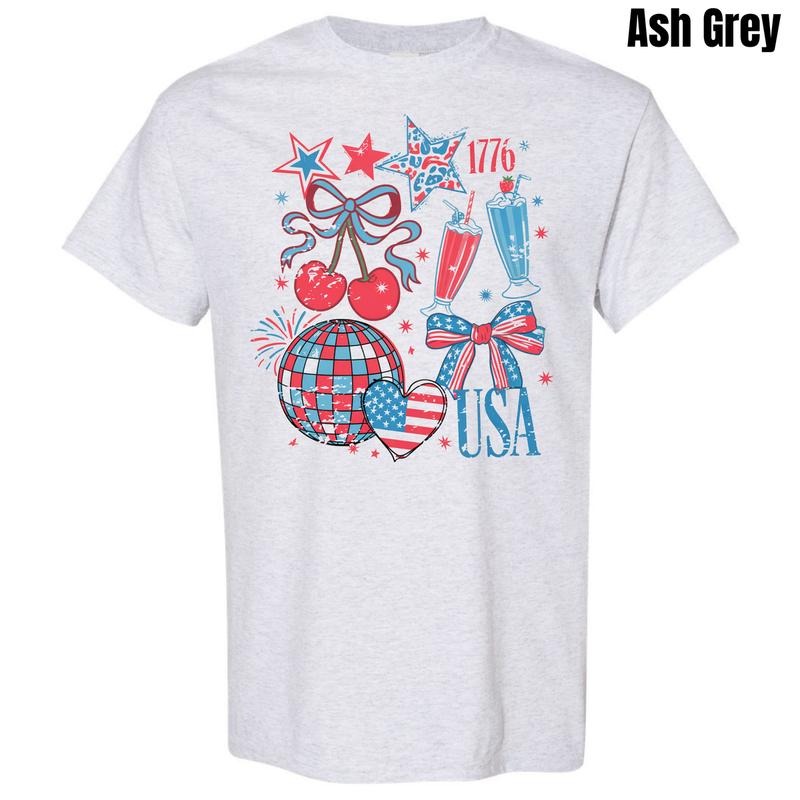 True American Collage Gildan Short Sleeve T-Shirt 'NLB'