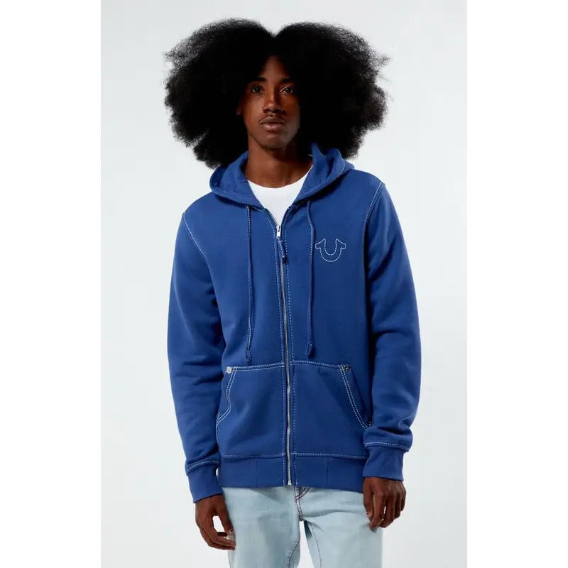 True Religion Men's Big T Full Zip Hoodie