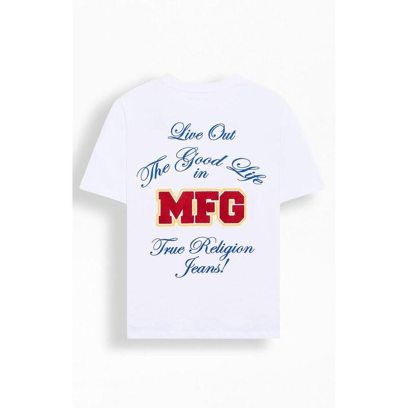 True Religion Men's Chain Embroidery T-Shirt - Multicolor