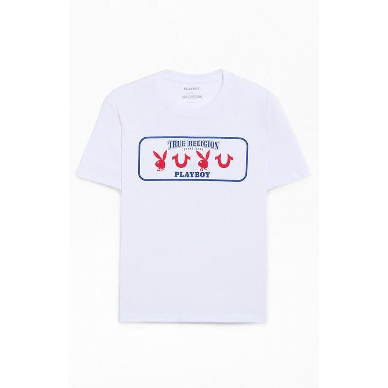 True Religion Men's x Playboy Logo T-Shirt - Multicolor