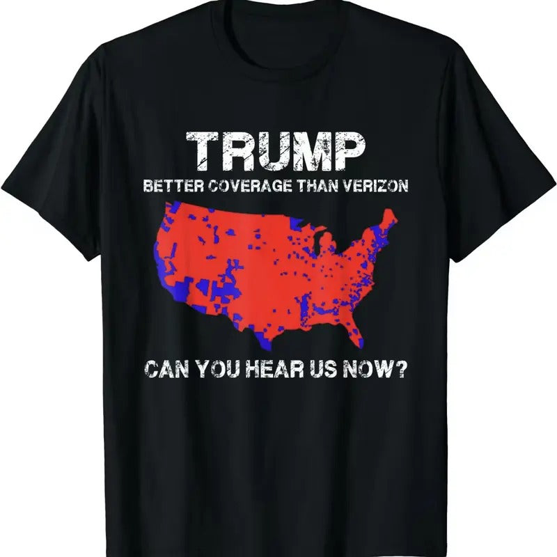 Trump Better Coverage Than Verizon T-shirt Trump Merry Christmas Sweatshirt Trump 2024 MAGA Shirt, Trump 45 47 Sweatshirt for Men Women