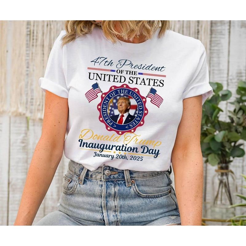 Trump Inauguration Day 2025 Shirt, 47th US Inauguration Shirt, Trum Vance 2025 Inauguration Shirt, Memorabilia 2025 Shirt