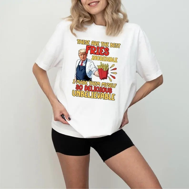 Trump McDonalds Shirt, Trump Fries Shirt, Make America Great Shirt, Trump For President Tee, Funny Donald Trump Shirt, Trump MAGA T-shirt Top