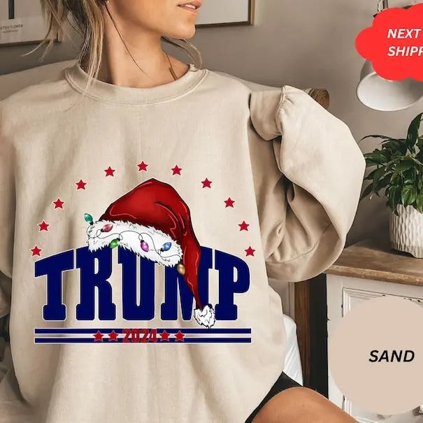 Trump Trump's victory Christmas Sweatshirt, Humorous Trump Christmas Shir, Christmas Republican Sweater, Christmas Santa Trump Shirt