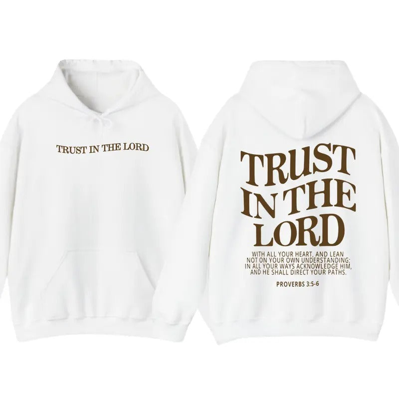 Trust in the Lord Christian Hoodie DRG Jesus, T-Shirt DRG Jesus Apparel, Hoodie Aesthetic Clothing Trendy Hoodie and Tshirt