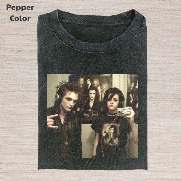 Twilight Vintage Graphic Tee, Edward And Bella Photo T-Shirt, Movies Tee, Unisex Meme Cringe Funny Dumb Shirt, Menswear Womenswear Streetwear
