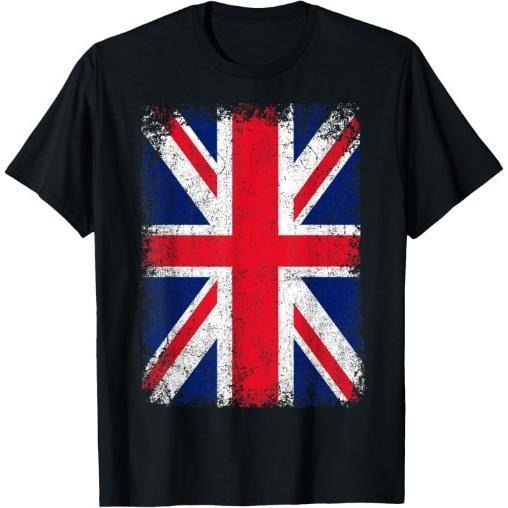 UNION JACK FLAG UNITED KINGDOM GREAT BRITAIN ENGLAND T-Shirt Made in USA