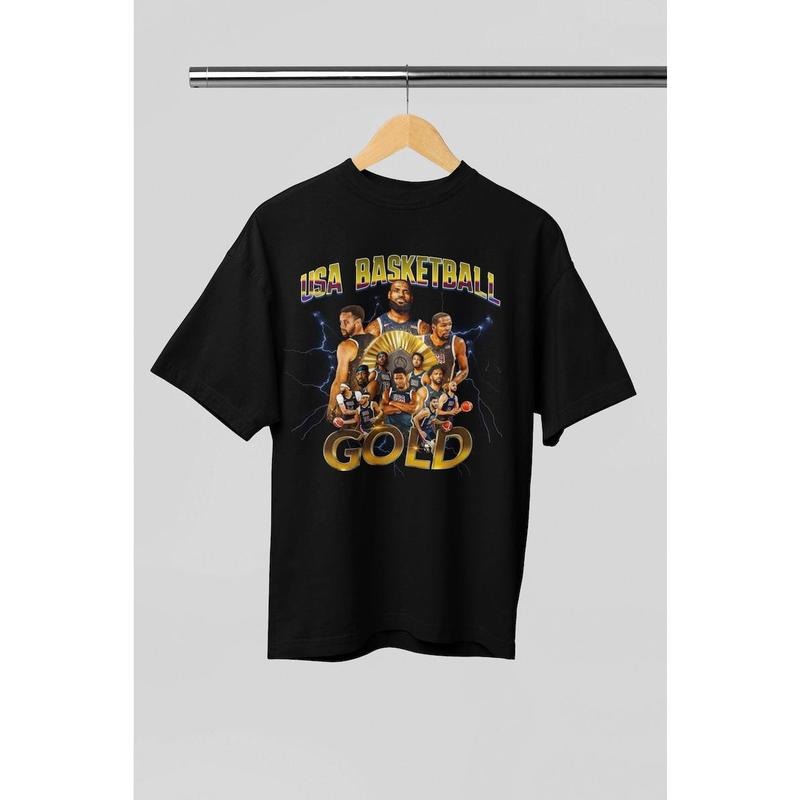 USA Basketball, Gold Medal 2024, Olympic Champions Shirt, Team USA Victory, Gold Medal Winner, Steph Curry, Basketball, Lebron, Fan