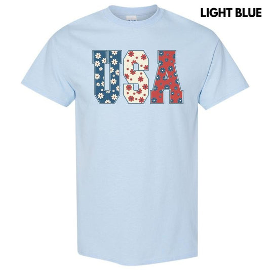 USA Flowers Gildan Short Sleeve T-Shirt