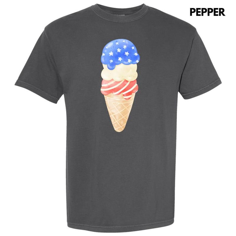 *** USA Ice Cream Cone Comfort Colors T-Shirt (Youth) 'NLB'