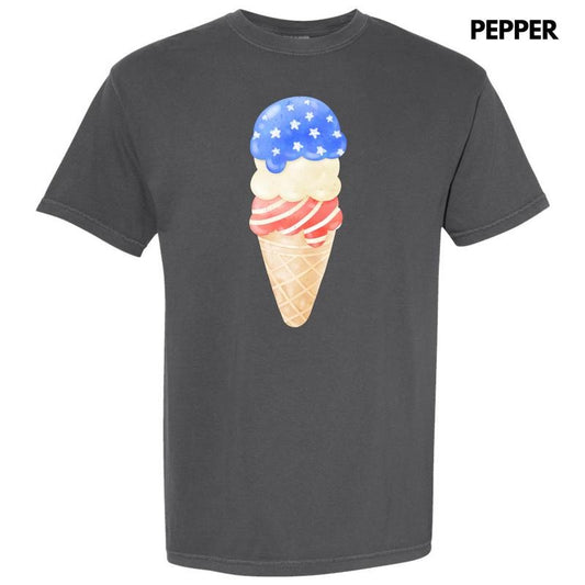 *** USA Ice Cream Cone Comfort Colors T-Shirt (Youth) 'NLB'