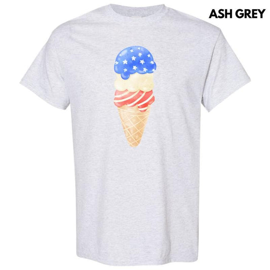 USA Ice Cream Cone Gildan Short Sleeve T-Shirt 'NLB'