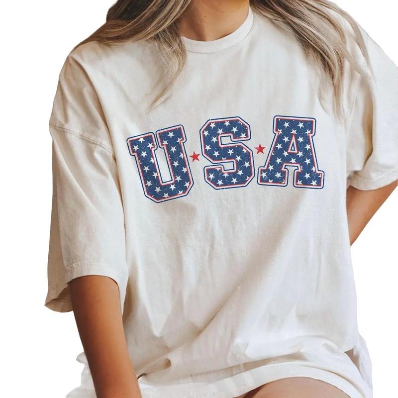 USA Retro Shirt, 4th Of July Shirts, 4th Of July Tee, 1776 America T-Shirt, Fourth Of July Tee, Independence Day Shirt, Retro 4th Of July Outfits, American Tee, Independence Day Parade Outfits, Women Top