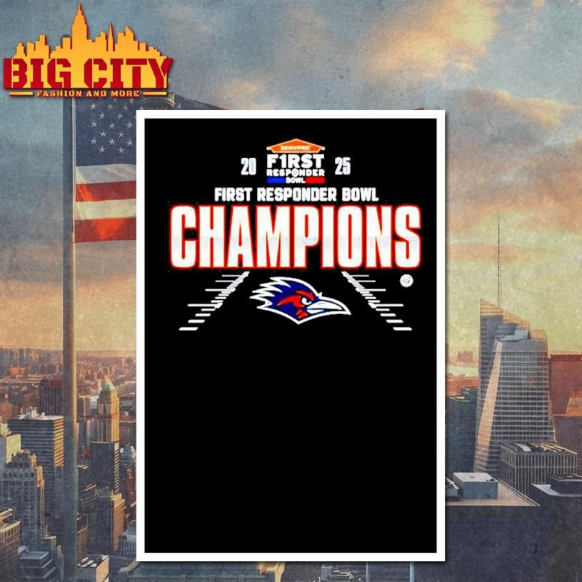 UTSA Roadrunners football 2025 First Responder Bowl Champions classic Shirt