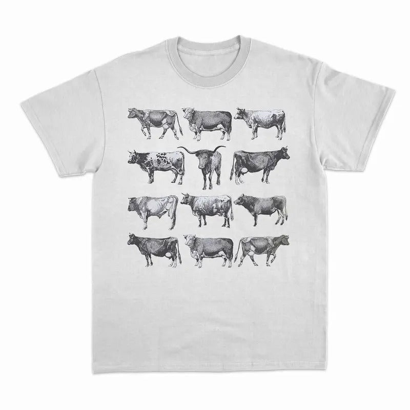 Unisex Cows Lover Vintage T-Shirt , Sweatshirt and Hoodie