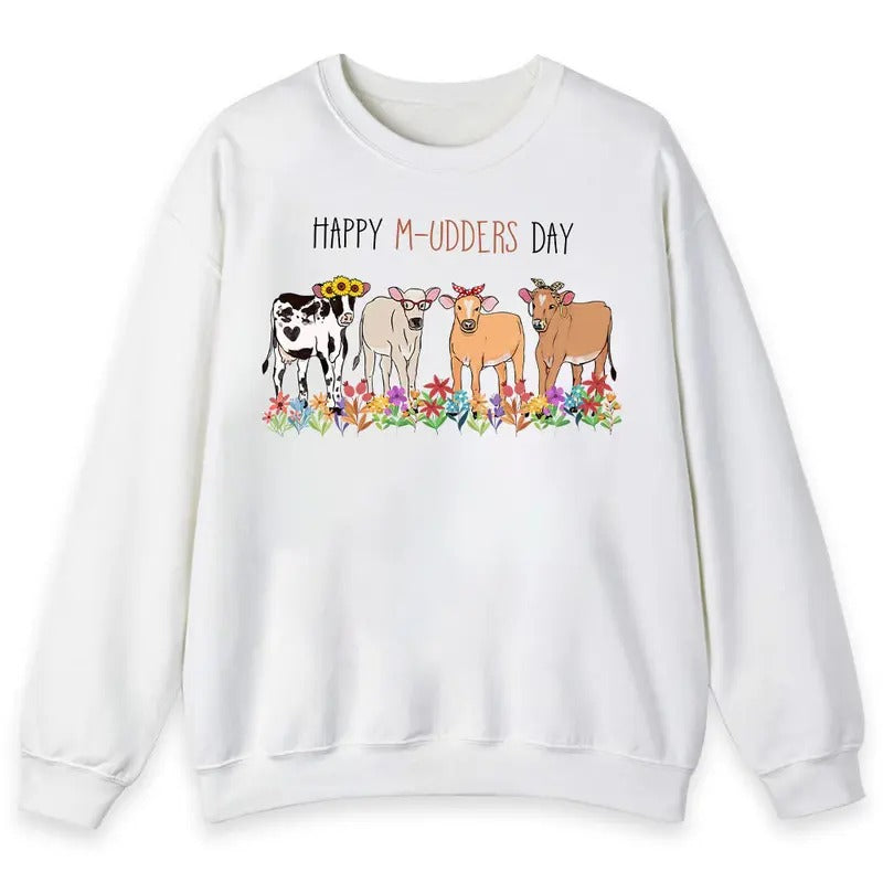 Unisex Cow Mothers Day T-Shirt , Sweatshirt and Hoodiestyle{n002}2 Hoodie | WearSparks.com