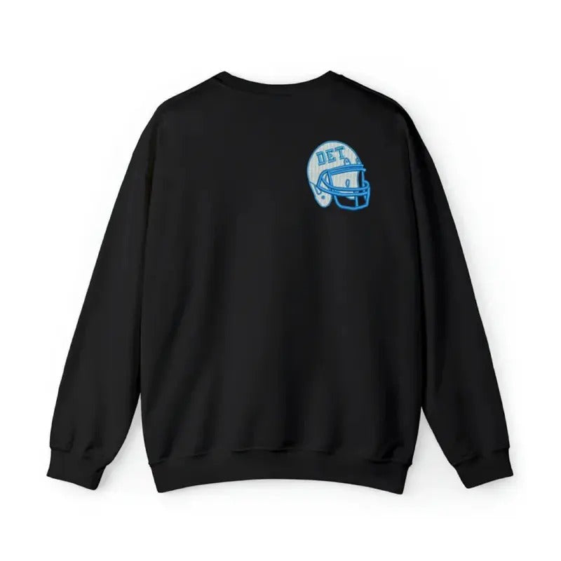 Unisex Detroit Helmet Crew Neck Knit Fabric Long Ribbed Crew Neck Stylish Embroidered T-Shirts, Hoodie, Sweatshirt