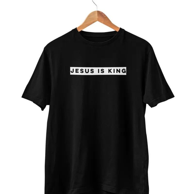 Unisex Jesus Is King T-shirt Christian T-shirt Jesus Christian Tee Slogan Hipster Unisex T-shirt sweater and hoodie...