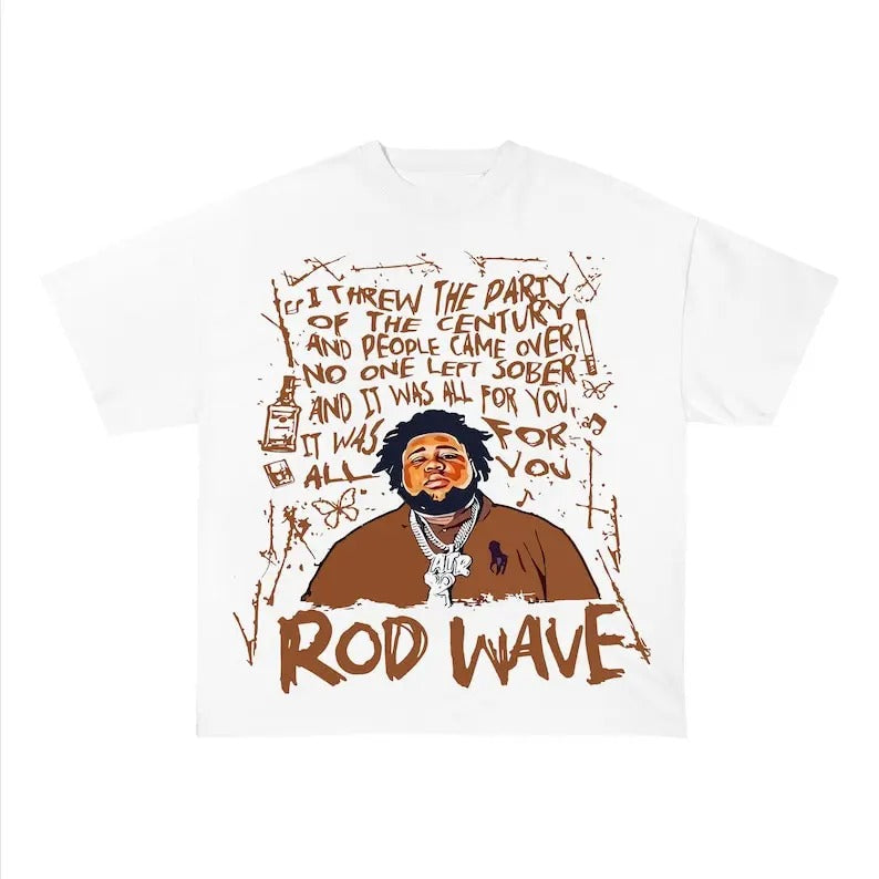 Unisex RD Wave Face Graphic Tee, Vintage Wash Style, Perfect for Retro Vibes!