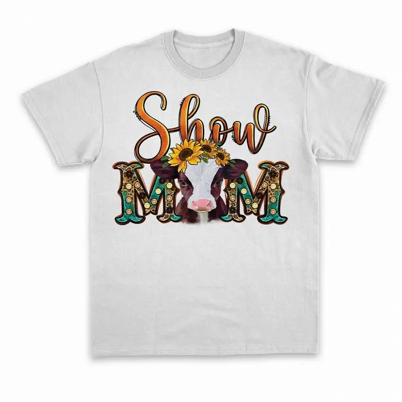 Unisex Show Mom baby Cow T-Shirt , Sweatshirt and Hoodie