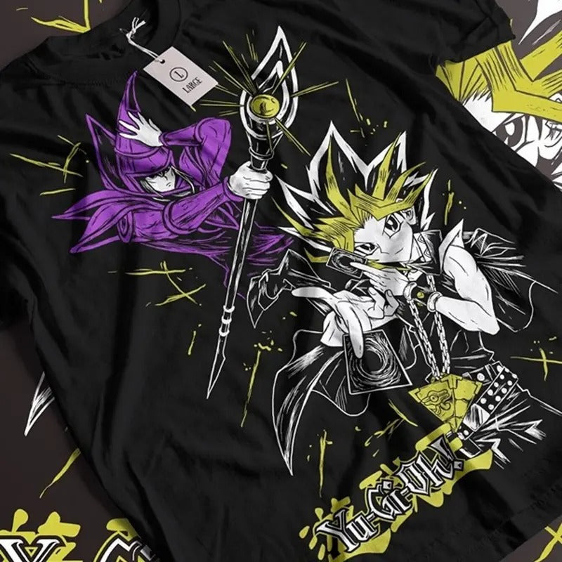 Unisex T-shirt Yugioh! Anime Black Yugioh Anime Manga Tshirt Tee All Sizes