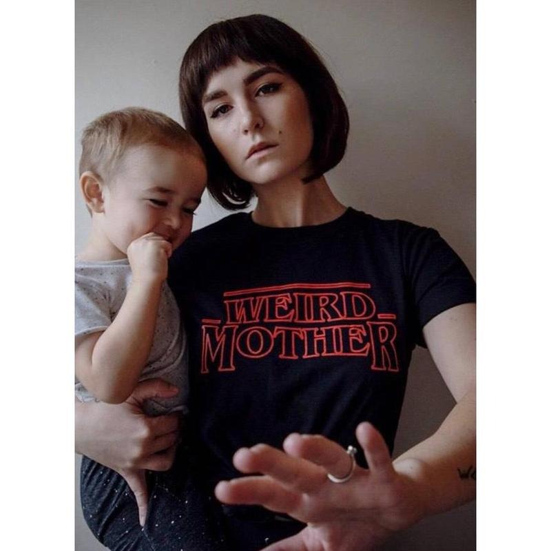 FLASH SALE Weird Mother / Upside down Mashup Black shirt (s-5xl)