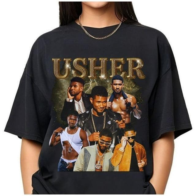 Usher T-Shirt, Vintage Usher T-Shirt, Retro Usher Shirt, 90s Usher Fan Gift, Usher T-shirt, Vintage 90s style top clothing, Unisex graphic Streetwear shirts
