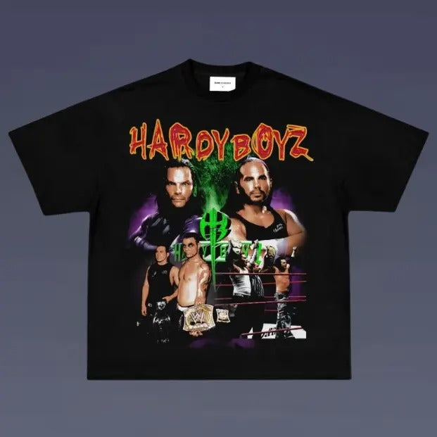VINTAGE TEE | HARDY BOYZ, Prints Vintage T-Shirt, Wrestler Shirt, WWE Shirt, Vintage Graphic Tee, Unisex T-Shirt, Gift For All Top Menswear Underwear