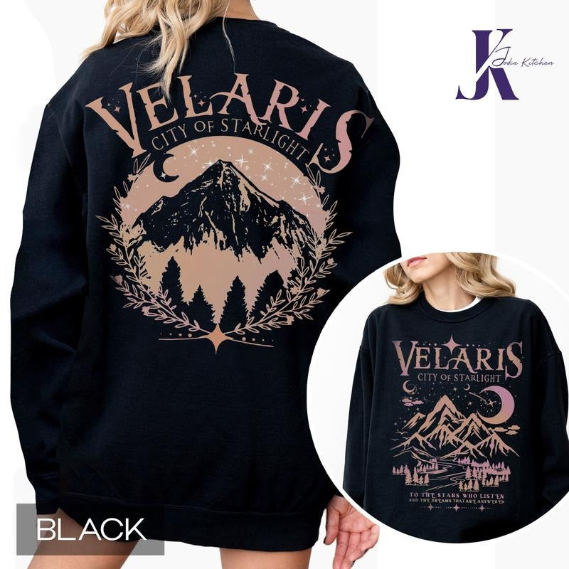 Velaris ACOTAR Shirt, Velaris City Of Starlight, The Night Court Shirt, SJM Merch Shirt, Court of Dreams, Rhysand Hoodie,...