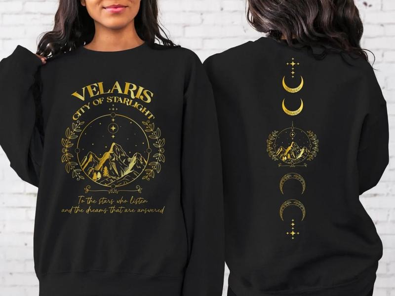 Velaris ACOTAR Sweatshirt, Velaris City Of Starlight Sweater, The Night Court Tee Shirt, SJM Merch, Court of Dreams Rhysand Shirt, Bookish Shirt