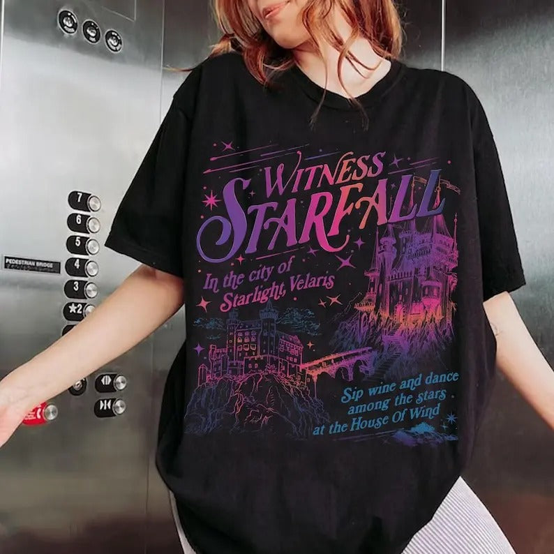 Velaris City Of Starlight Shirt, A Court Of Thorns And Roses Shirt, The Night Court Shirt, Court Of Dreams Jumper Cotton...
