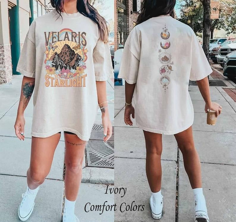 Velaris City Of Starlight ACOTAR Two-Sided Sweatshirt, The Night Court Shirt, Court of Dreams, Rhysand, Cassian, Sarah J Maas, Booklover Tee T-shirt, sweater and Hoodie