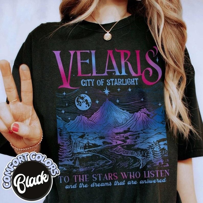 Velaris City Of Starlight Acotar T-Shirt,The Night Court Shirt,Bookish Gift,Court Of Thorns And Roses Shirt,Sjm Merch