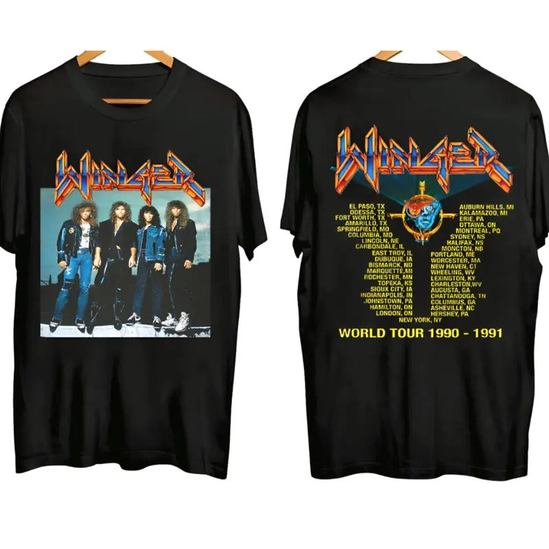 Vintage 1990 Winger Concert Tour T-Shirt