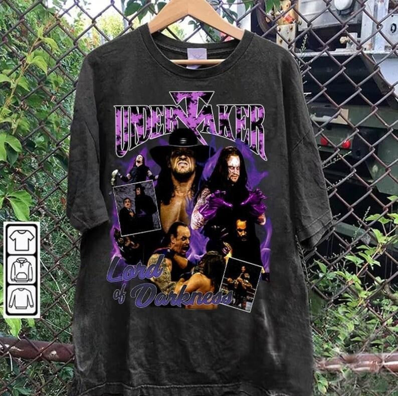 Vintage 90s Graphic Style The Undertaker T-shirt - The Undertaker T-shirt