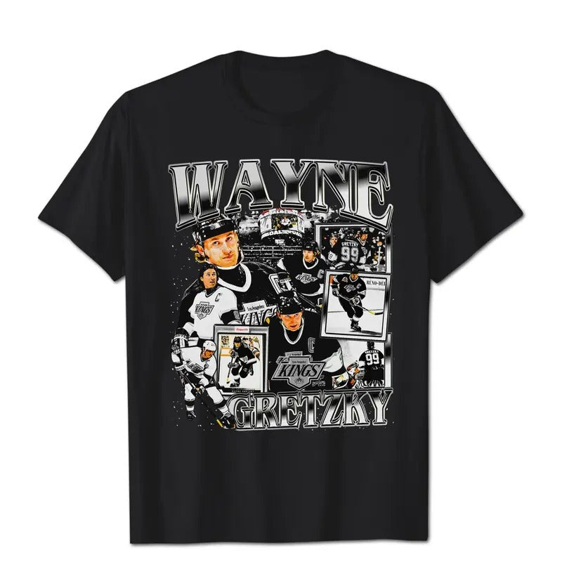 Vintage 90s Graphic Style Wayne Gretzky T-shirt - Wayne Gretzky T-shirt - Retro American Ice Hocke T-shirt, Vintage 90s style top clothing, Unisex graphic Streetwear shirts